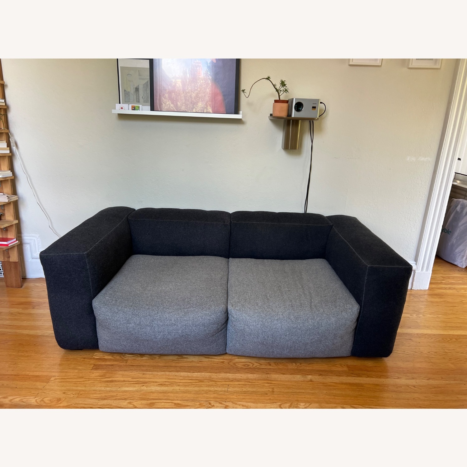 Hay Mags Soft Light Gray Wool 2 Seater Sofa - image-4