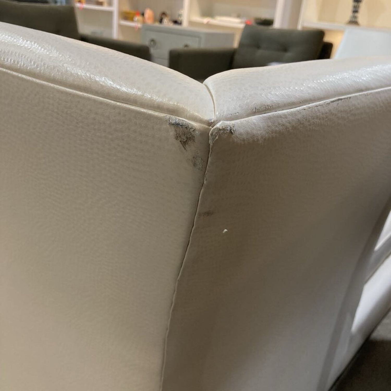 Custom Modern Leather Settee Sofa - image-13