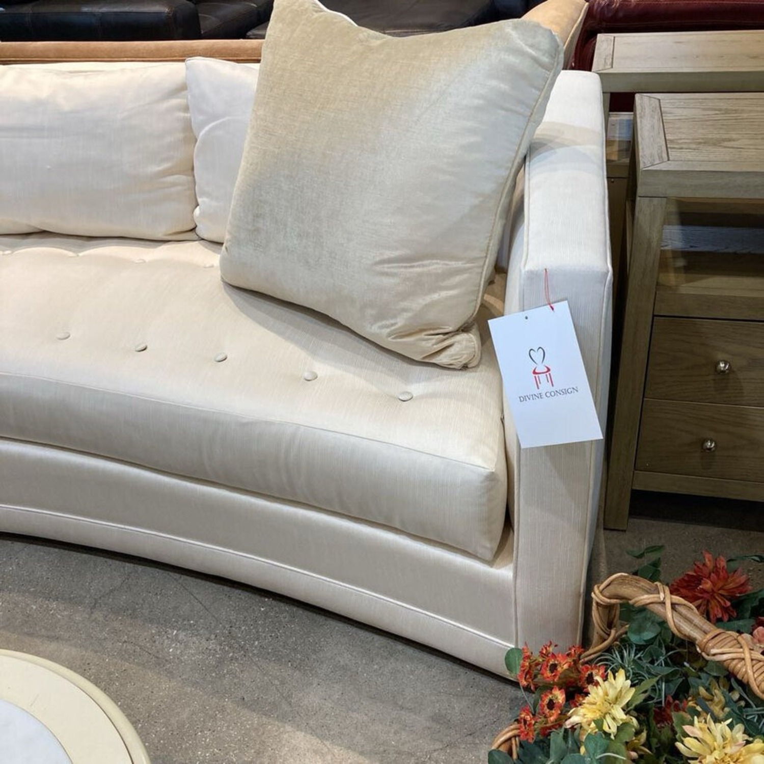 Kravet Custom Down Filled Tufted Sofa - image-4