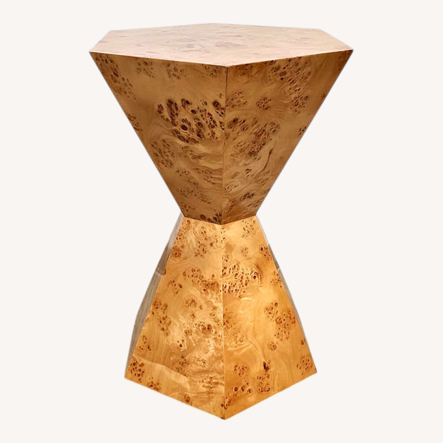 Billie Burl Wood Hexagon Side Table - image-0