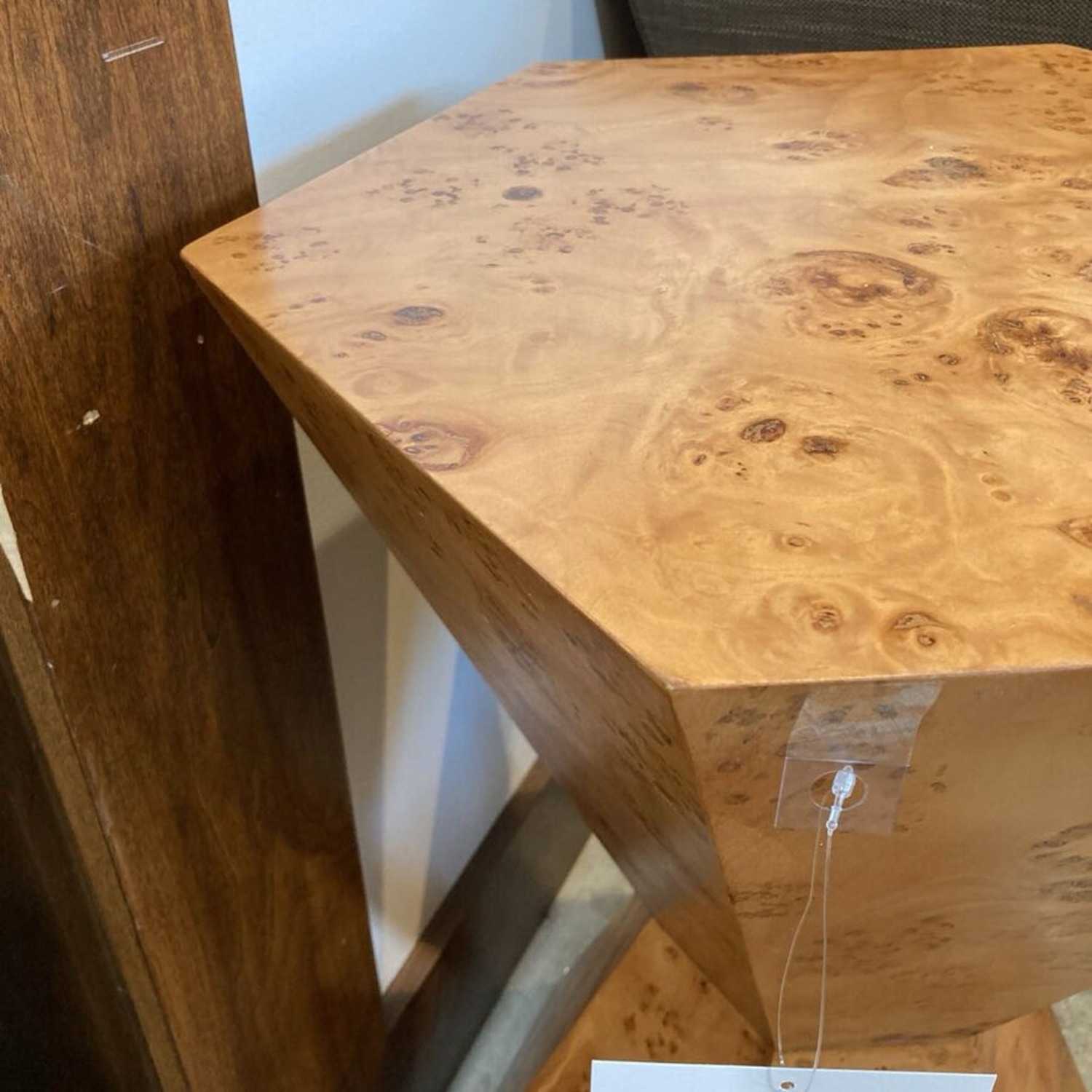 Billie Burl Wood Hexagon Side Table - image-5