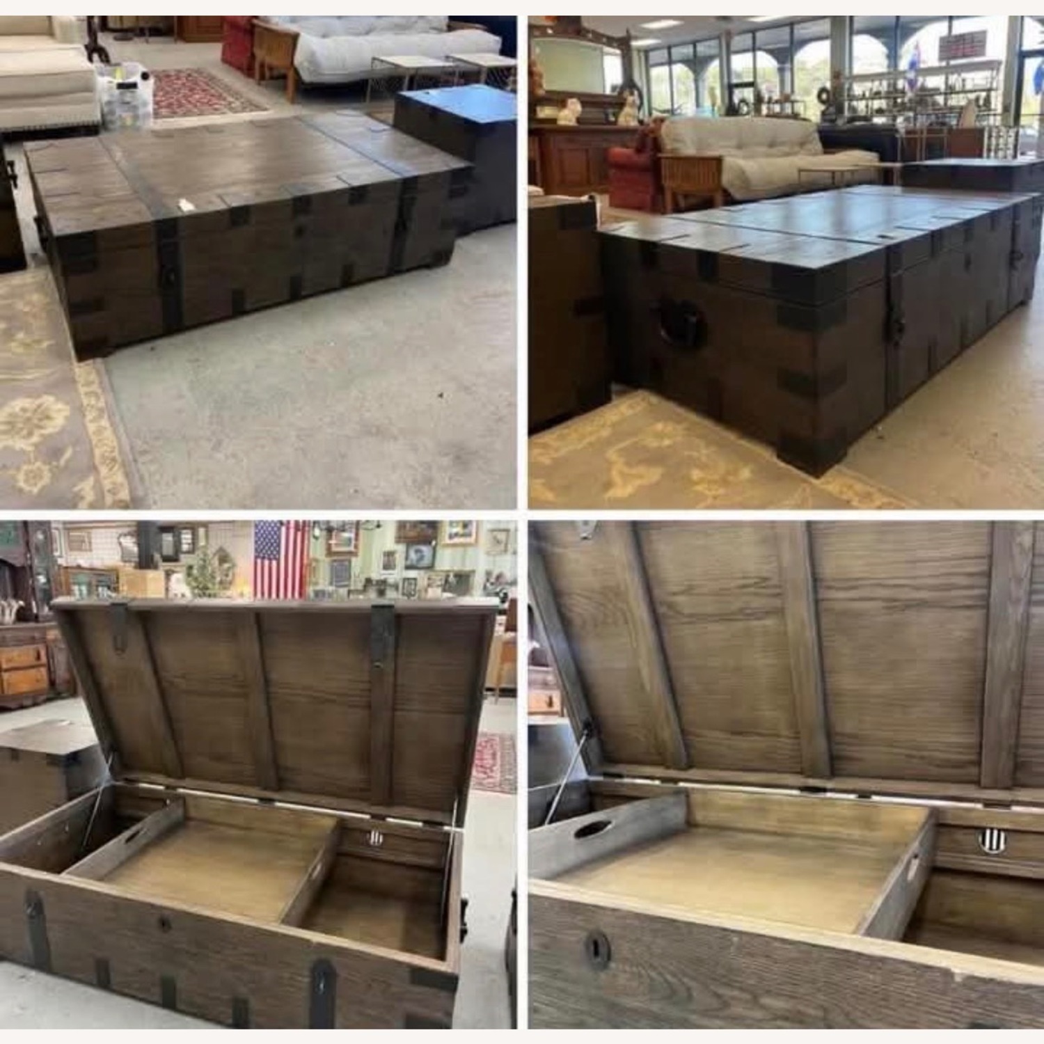 Restoration Hardware Heirloom Trunk - image-3