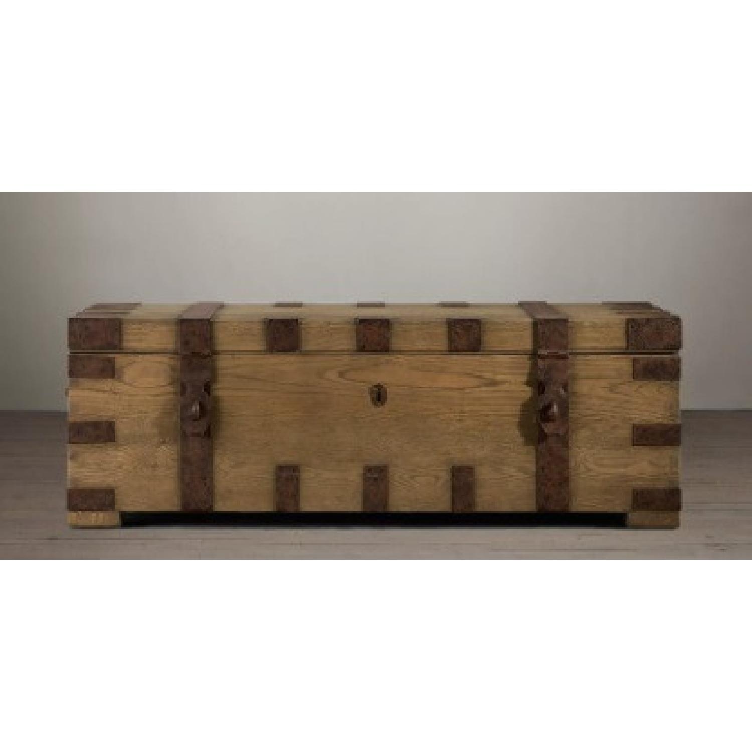 Restoration Hardware Heirloom Trunk - image-5