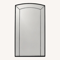 Crate & Barrel Black Floor Mirror