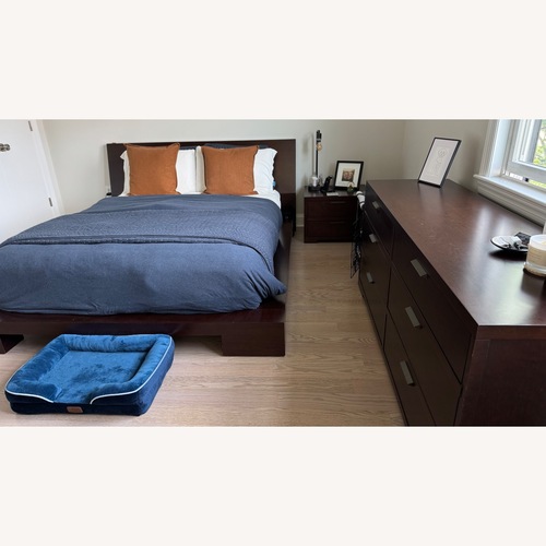 Used Crate & Barrel Asher Dark Brown Wood Dresser for sale on AptDeco