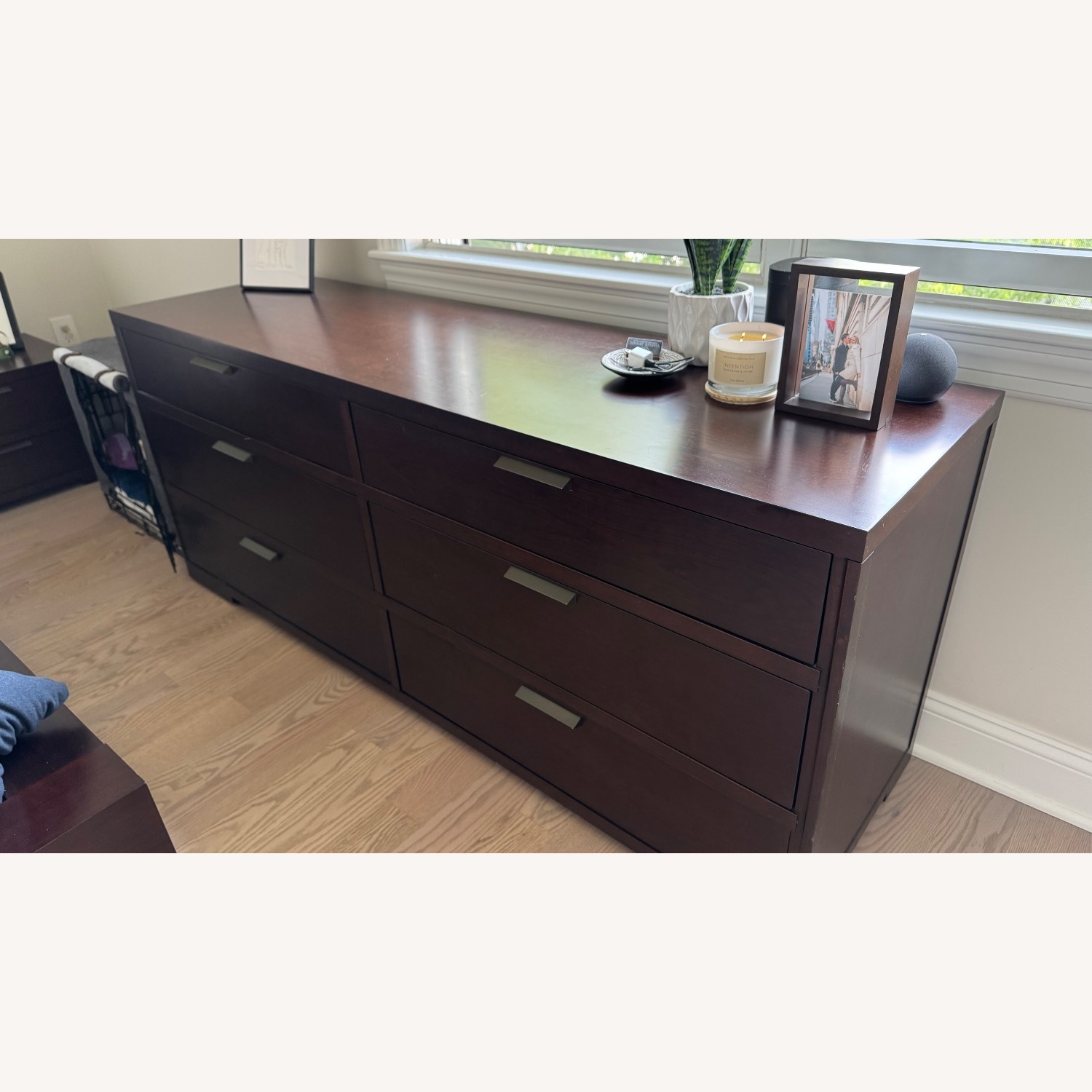 Crate & Barrel Asher Dark Brown Wood Dresser - image-2