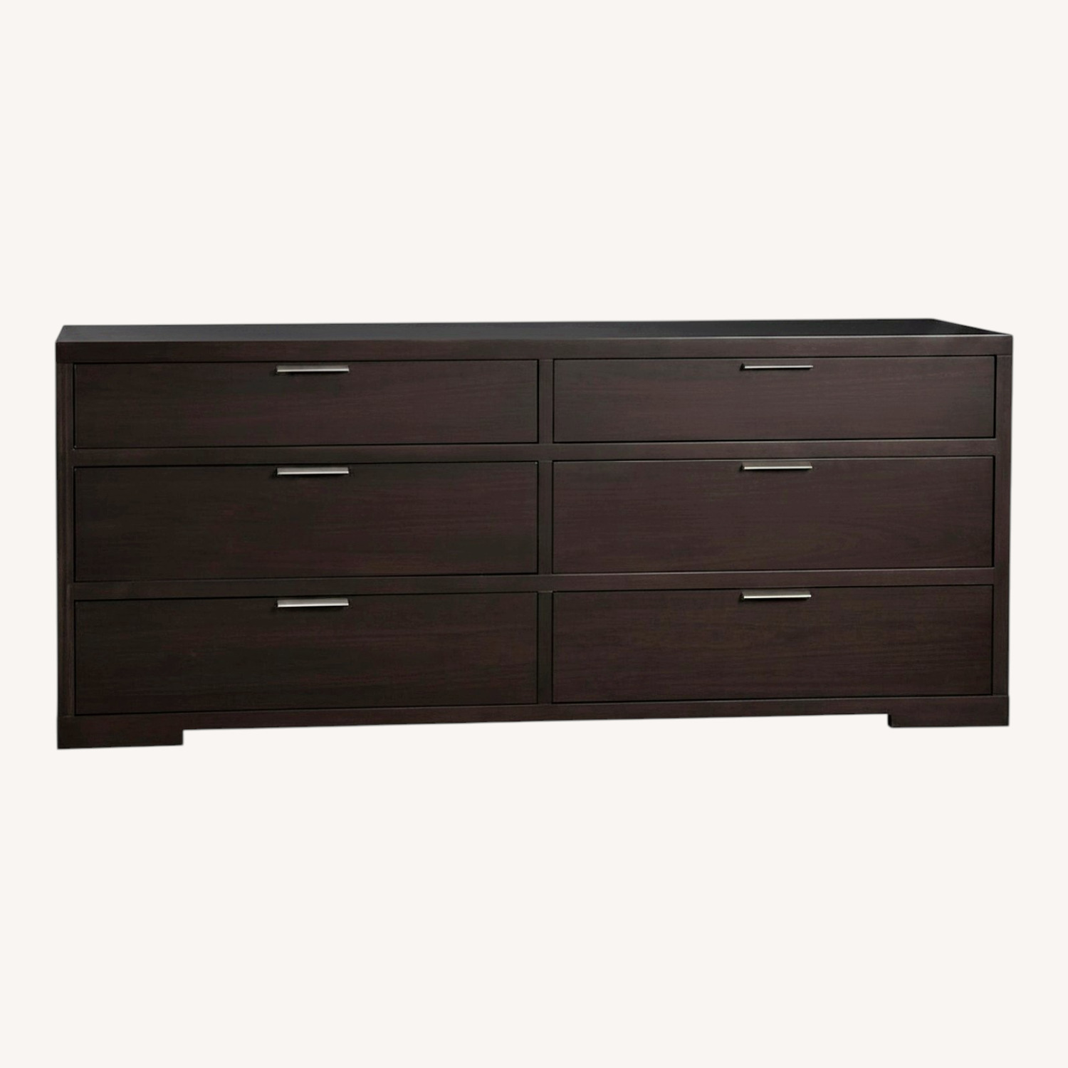 Crate & Barrel Asher Dark Brown Wood Dresser - image-0