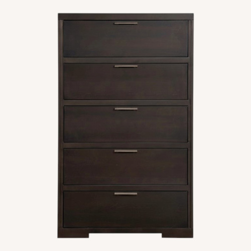 Used Crate & Barrel Asher Dark Brown Wood Dresser for sale on AptDeco