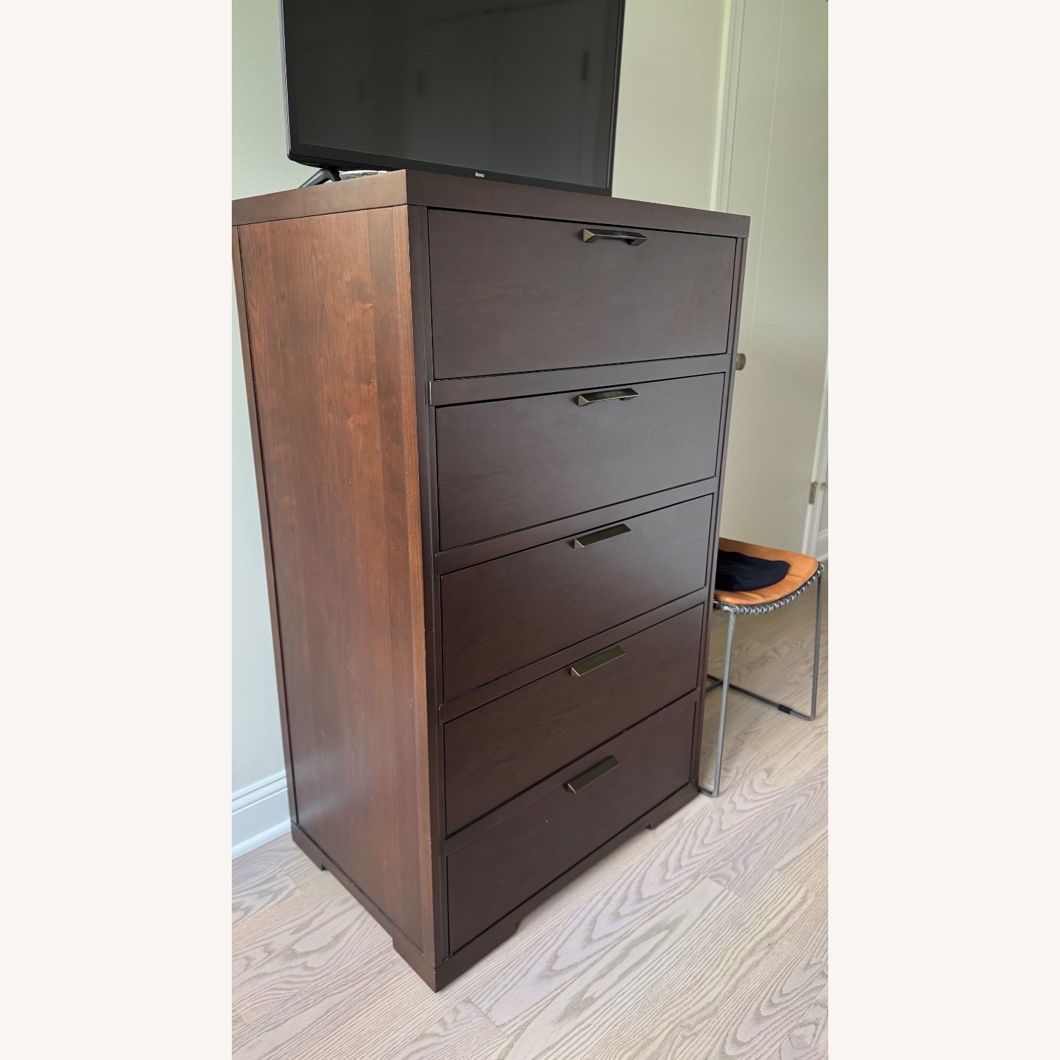 Crate & Barrel Asher Dark Brown Wood Dresser - image-2