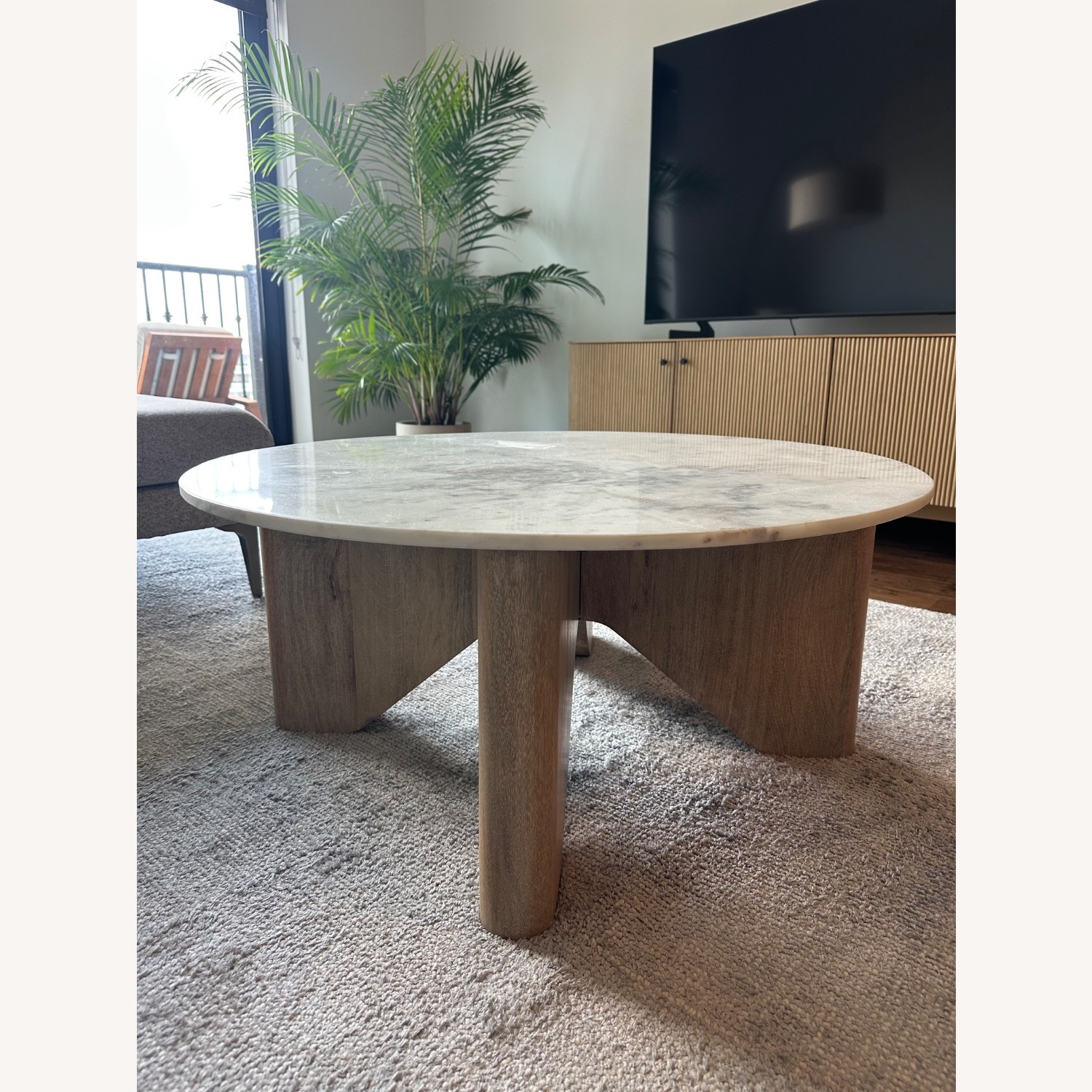 West Elm Maddox Marble Coffee Table - image-1