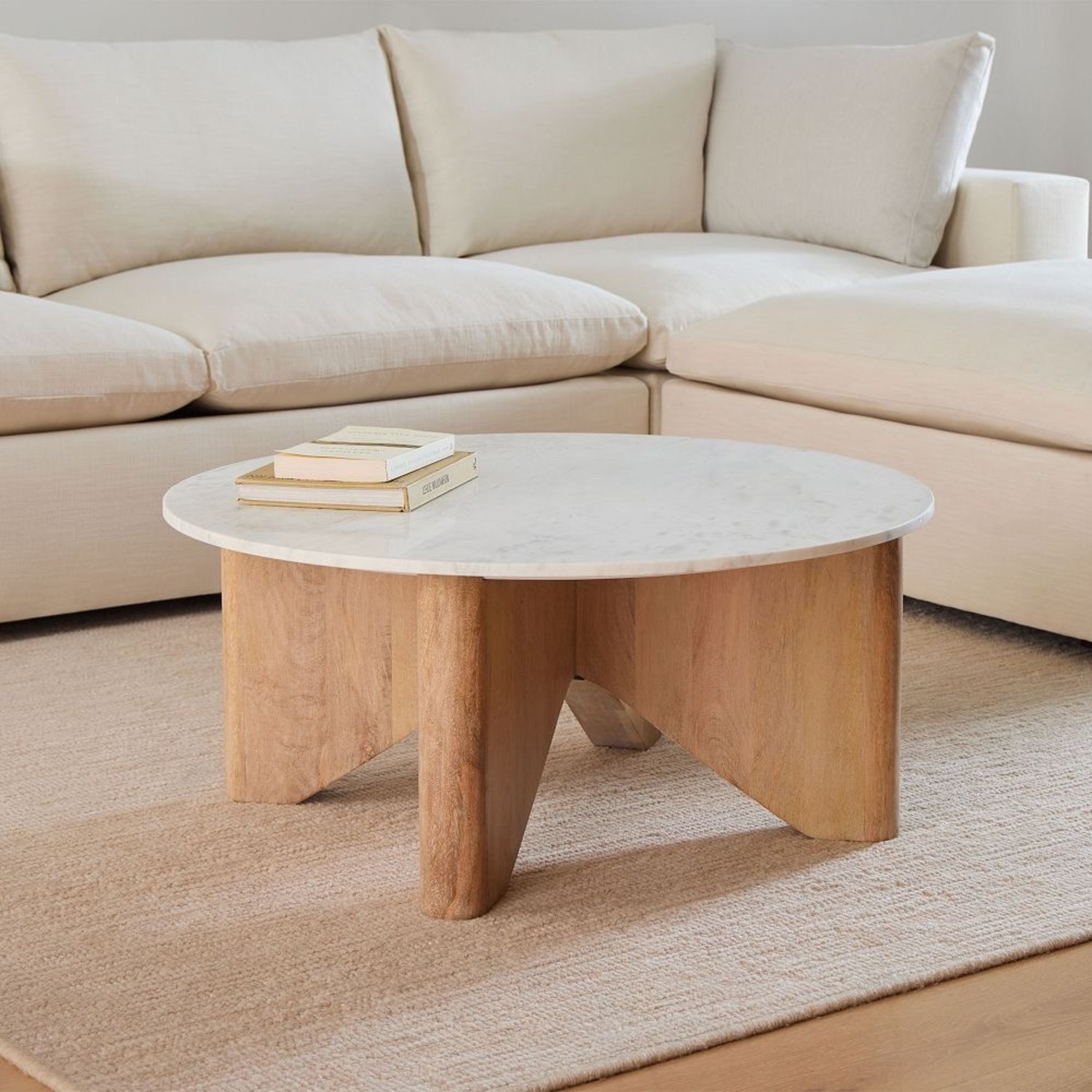 West Elm Maddox Marble Coffee Table - image-4