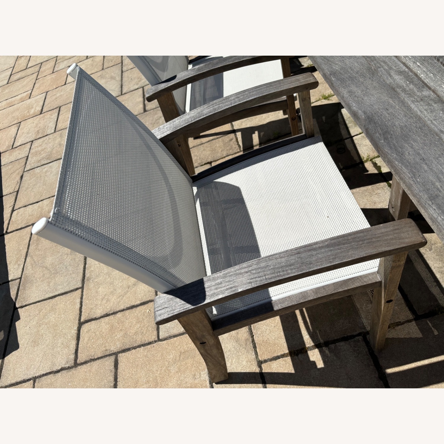Fortunoff Teak Expandable Dining Table and Chairs - image-2