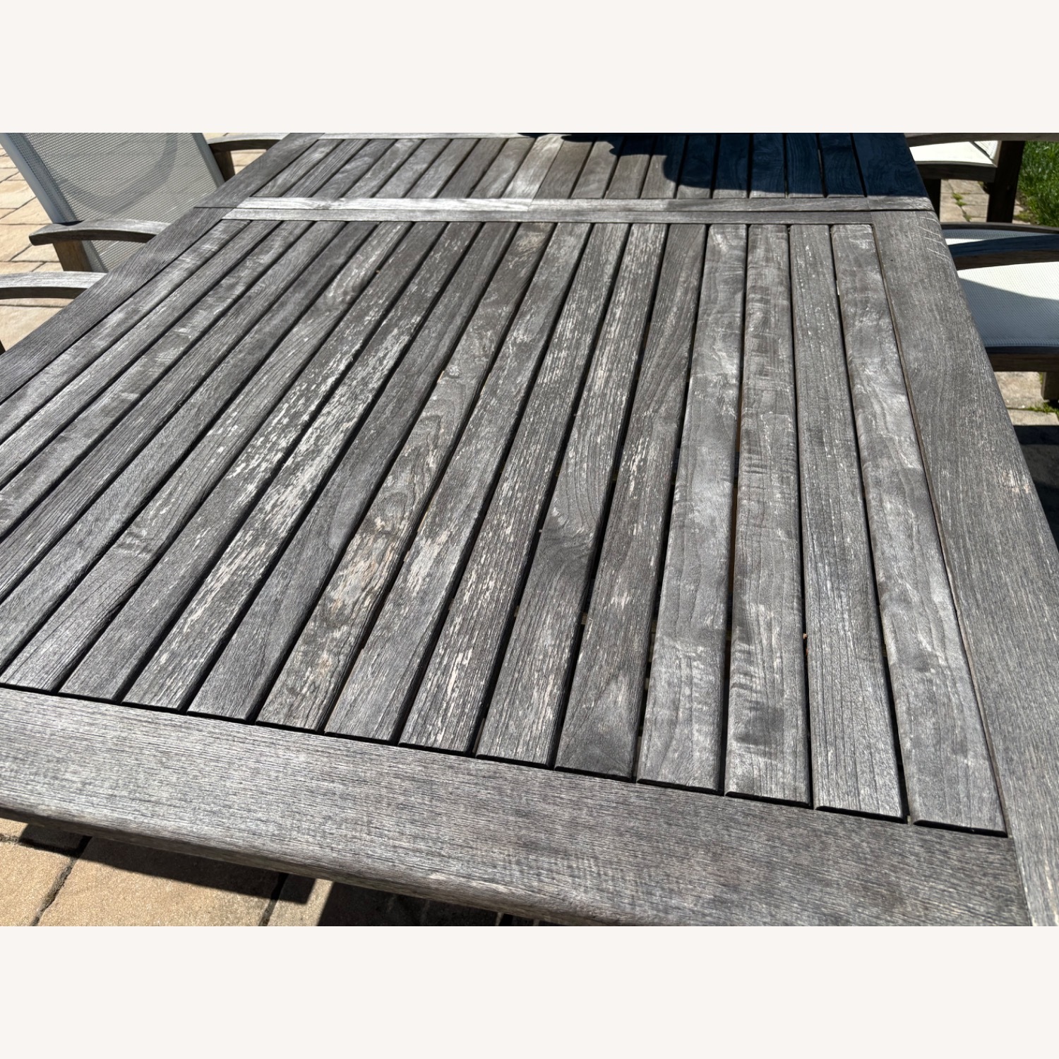 Fortunoff Teak Expandable Dining Table and Chairs - image-3