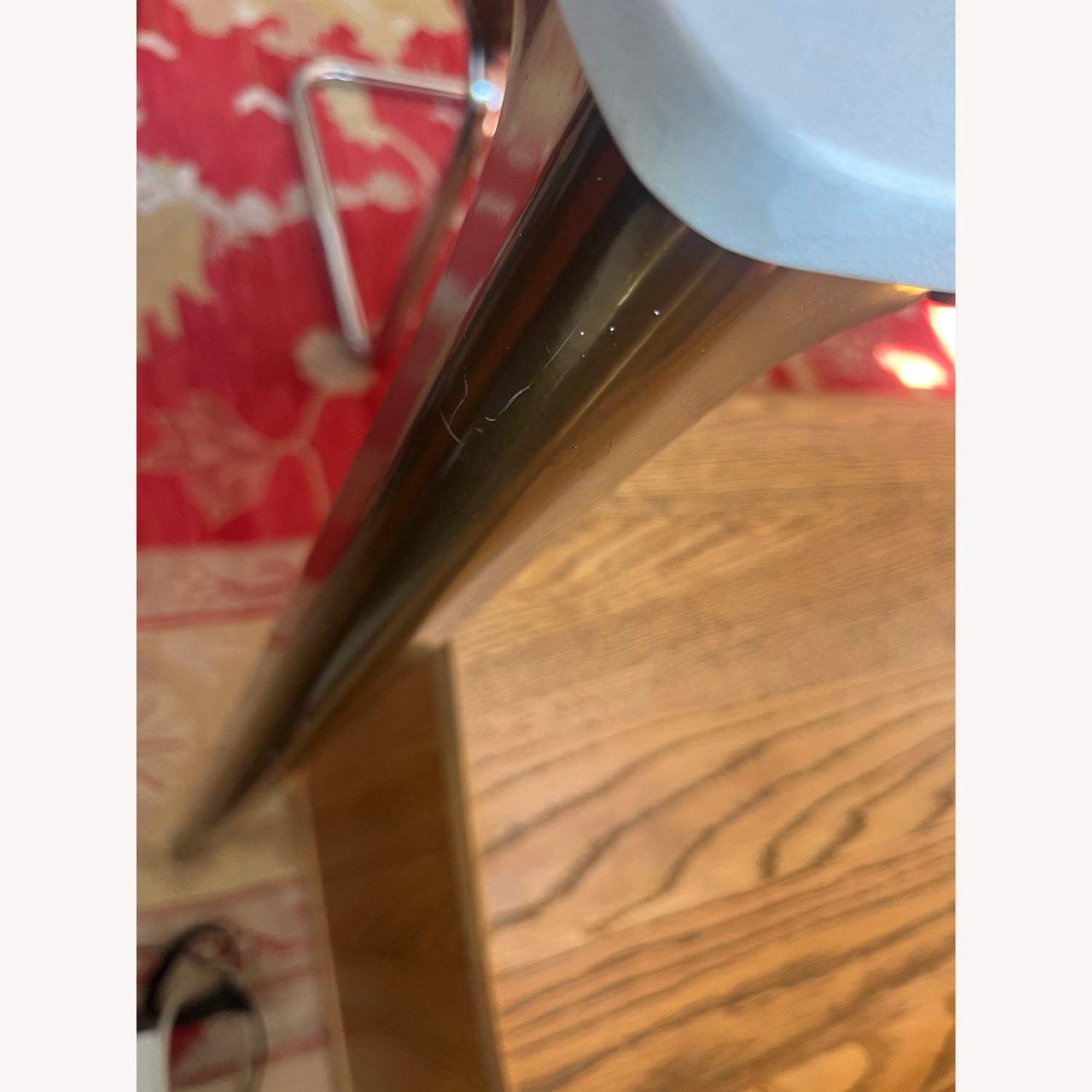 West Elm Canto White Metal Dining Table - image-4