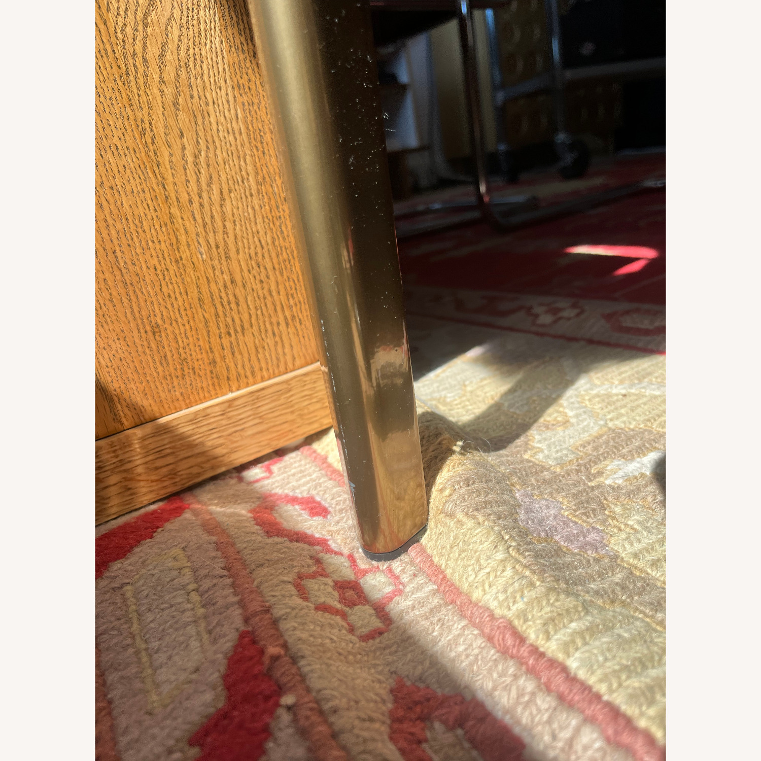 West Elm Canto White Metal Dining Table - image-7