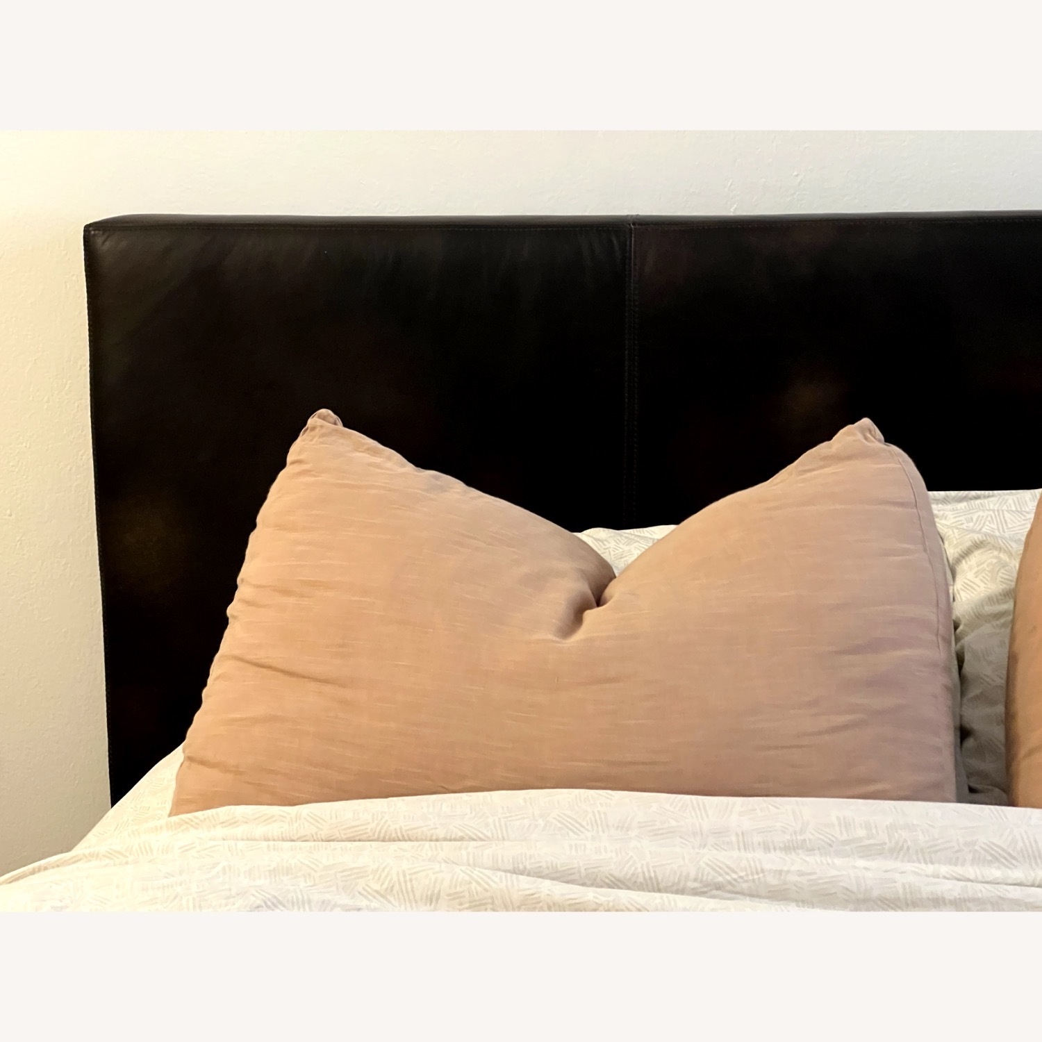 Restoration Hardware Modena Leather Panel Bed - image-5