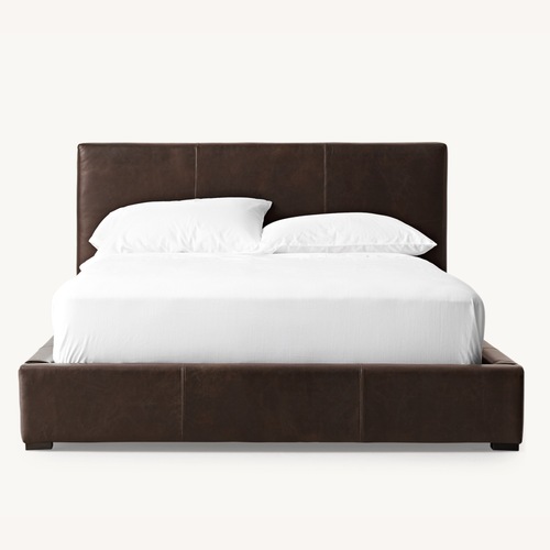 Used Restoration Hardware Modena Leather Panel Bed for sale on AptDeco