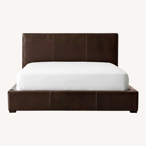 Used Restoration Hardware Modena Leather Panel Bed for sale on AptDeco
