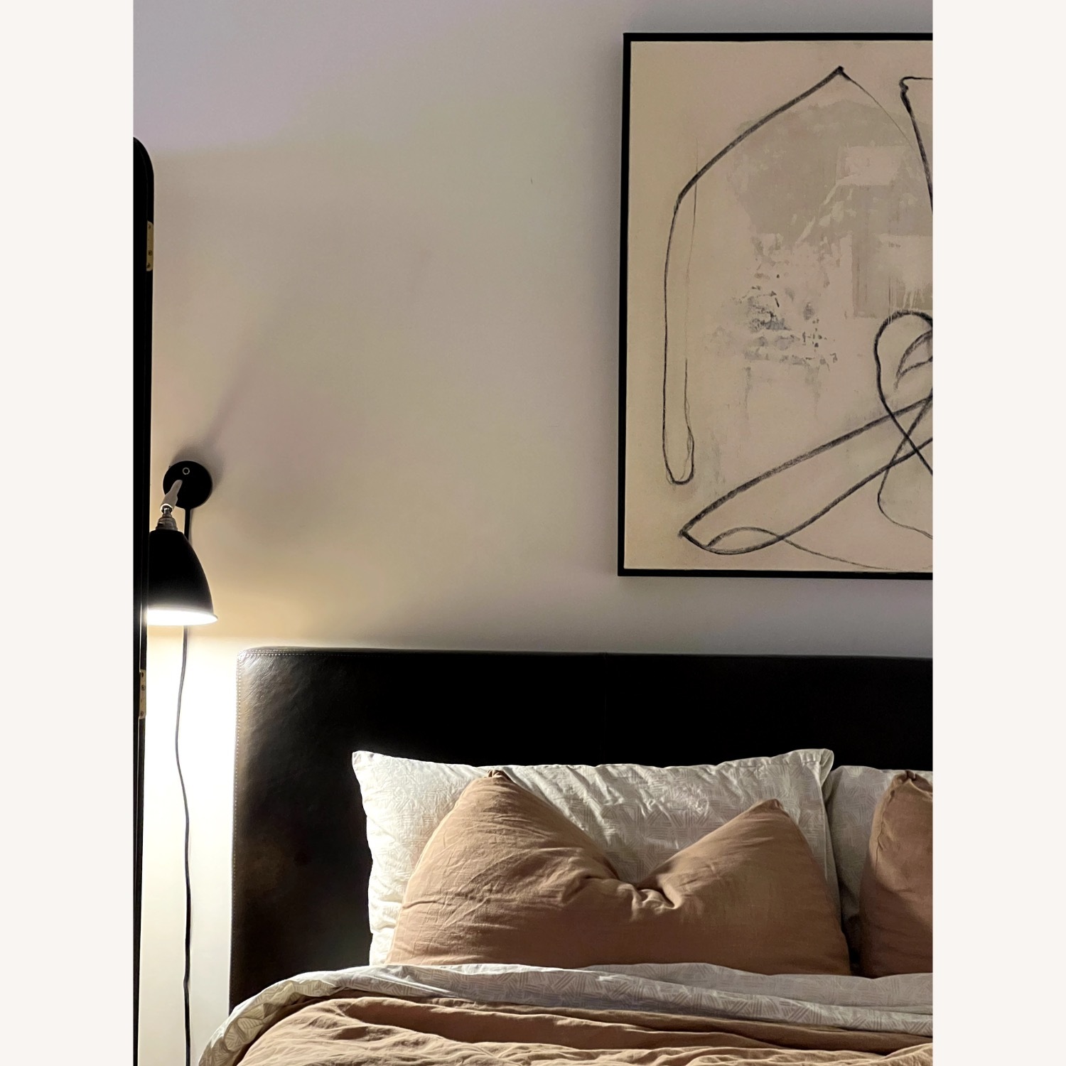 Restoration Hardware Modena Leather Panel Bed - image-4