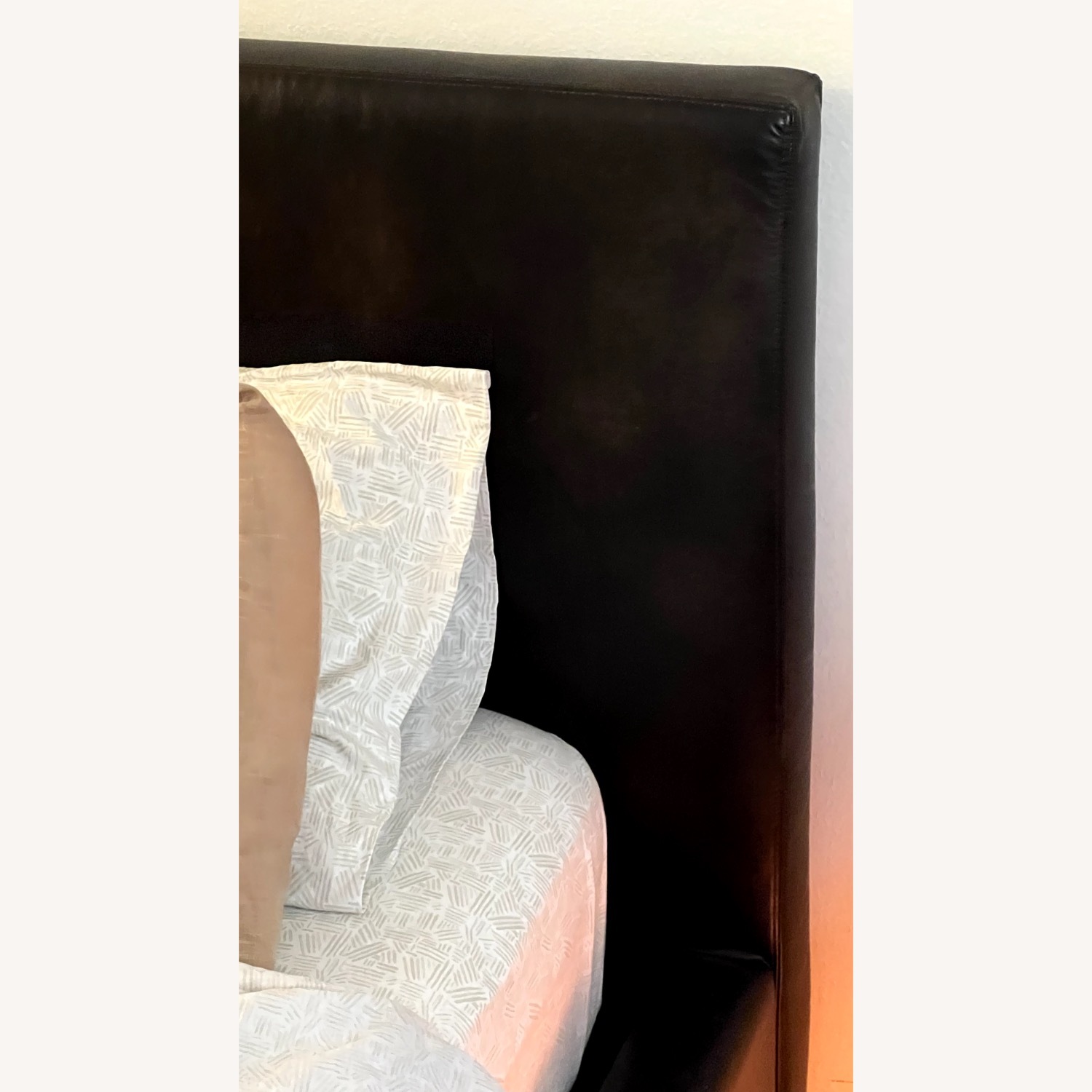Restoration Hardware Modena Leather Panel Bed - image-4