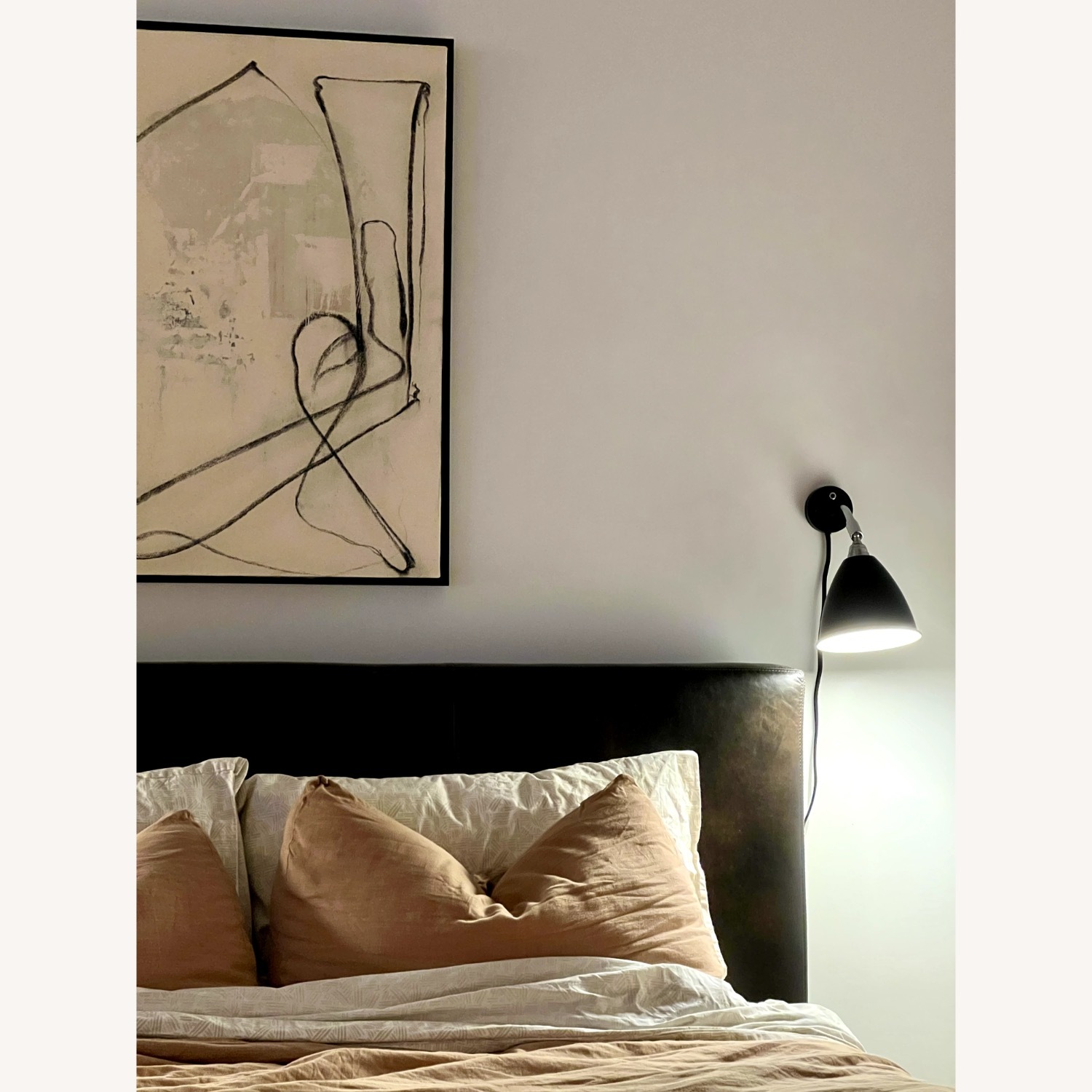 Restoration Hardware Modena Leather Panel Bed - image-5