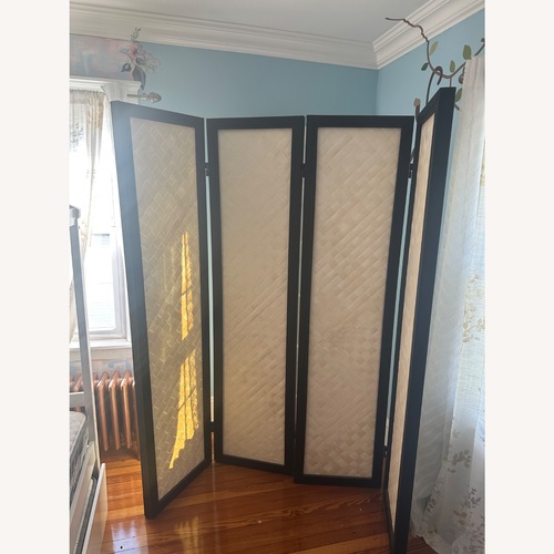 Used Dark Brown Wood Room Divider for sale on AptDeco