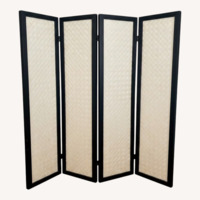 Dark Brown Wood Room Divider