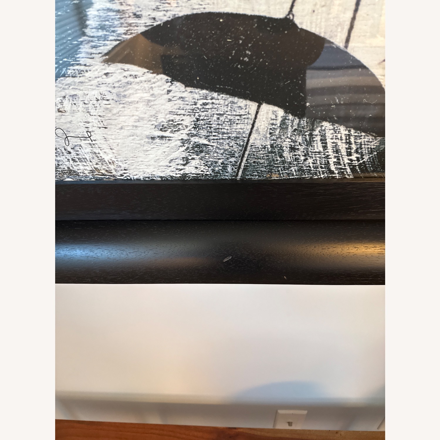 Crate & Barrel Parasols Dark Brown Wood Wall Art - image-6
