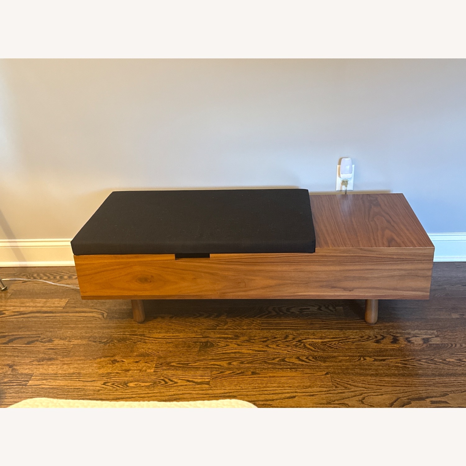 Gus Modern Mimico Light Brown Wood Bench - image-2