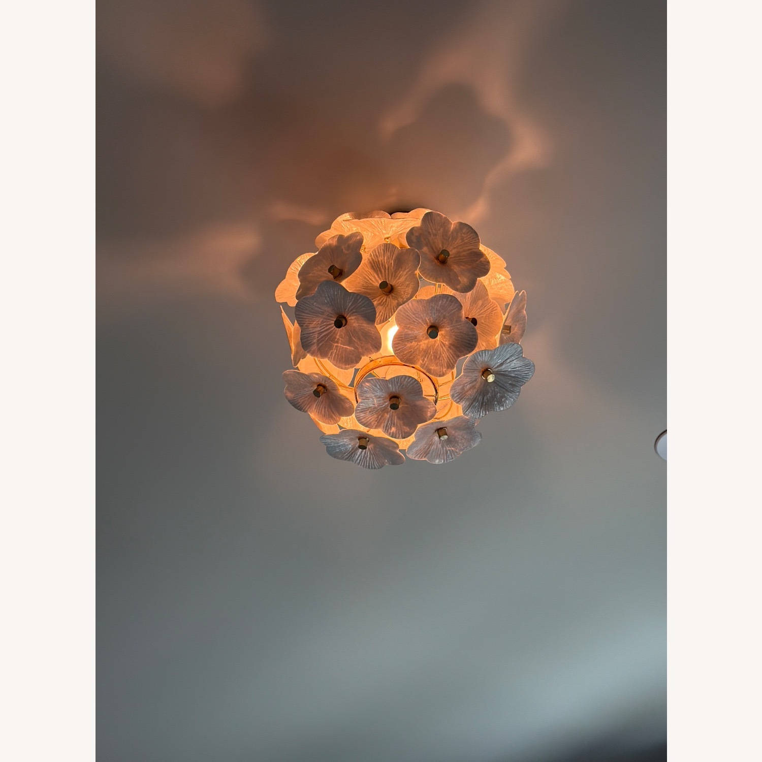Anthropologie June Capiz Floral Flush Mount - image-3