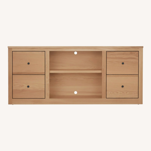 Used Room & Board Woodwind Natural Wood Media Storage for sale on AptDeco