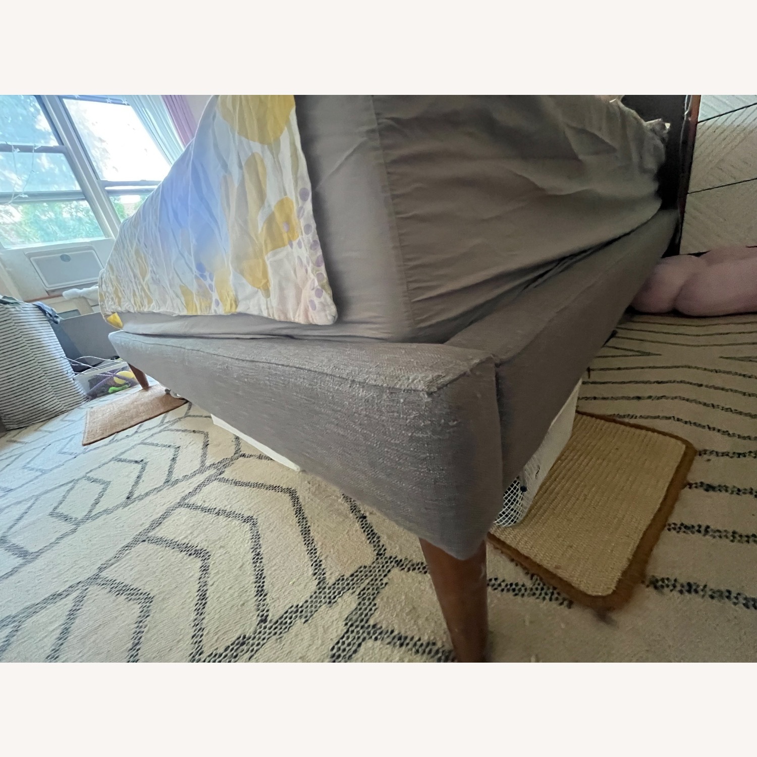 West Elm Emmett Light Gray King Bed - image-3