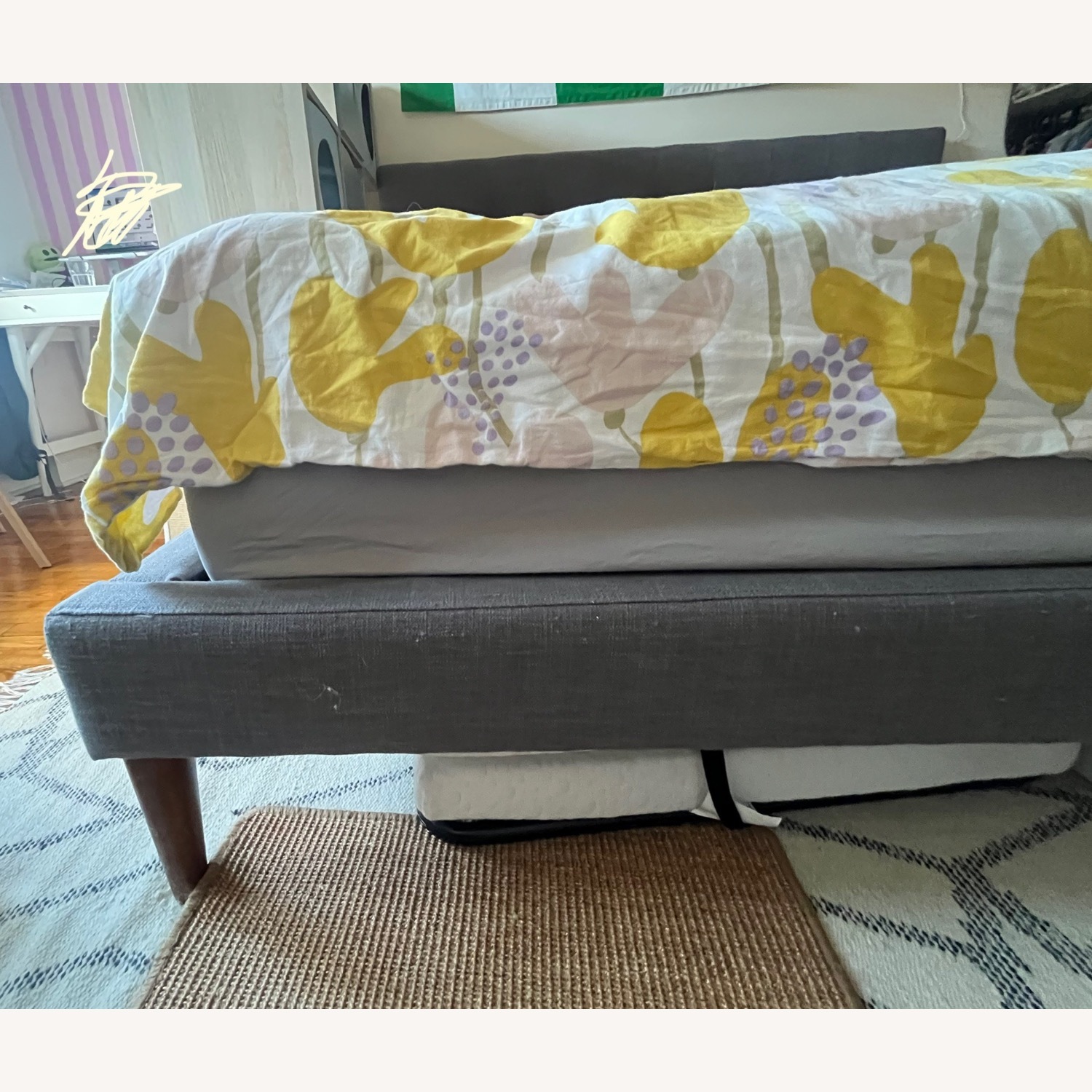 West Elm Emmett Light Gray King Bed - image-4