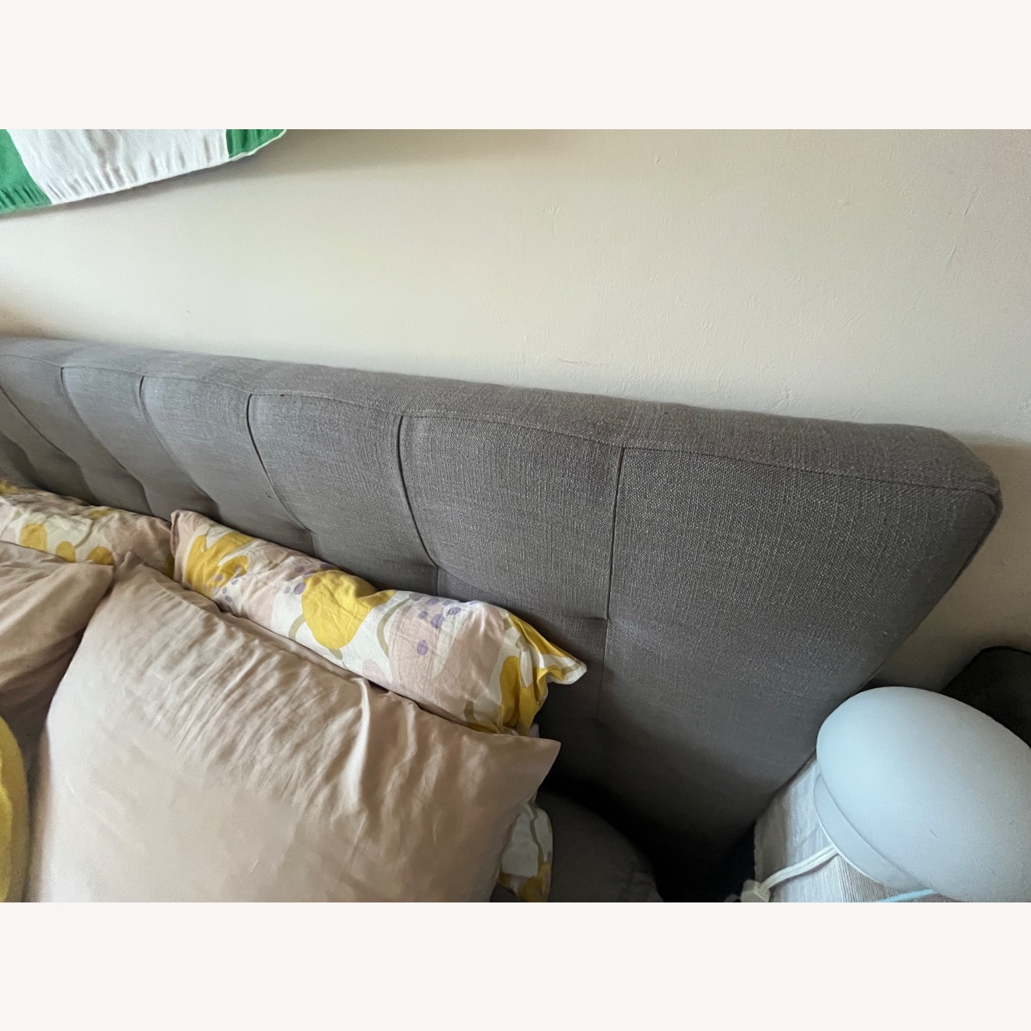 West Elm Emmett Light Gray King Bed - image-2