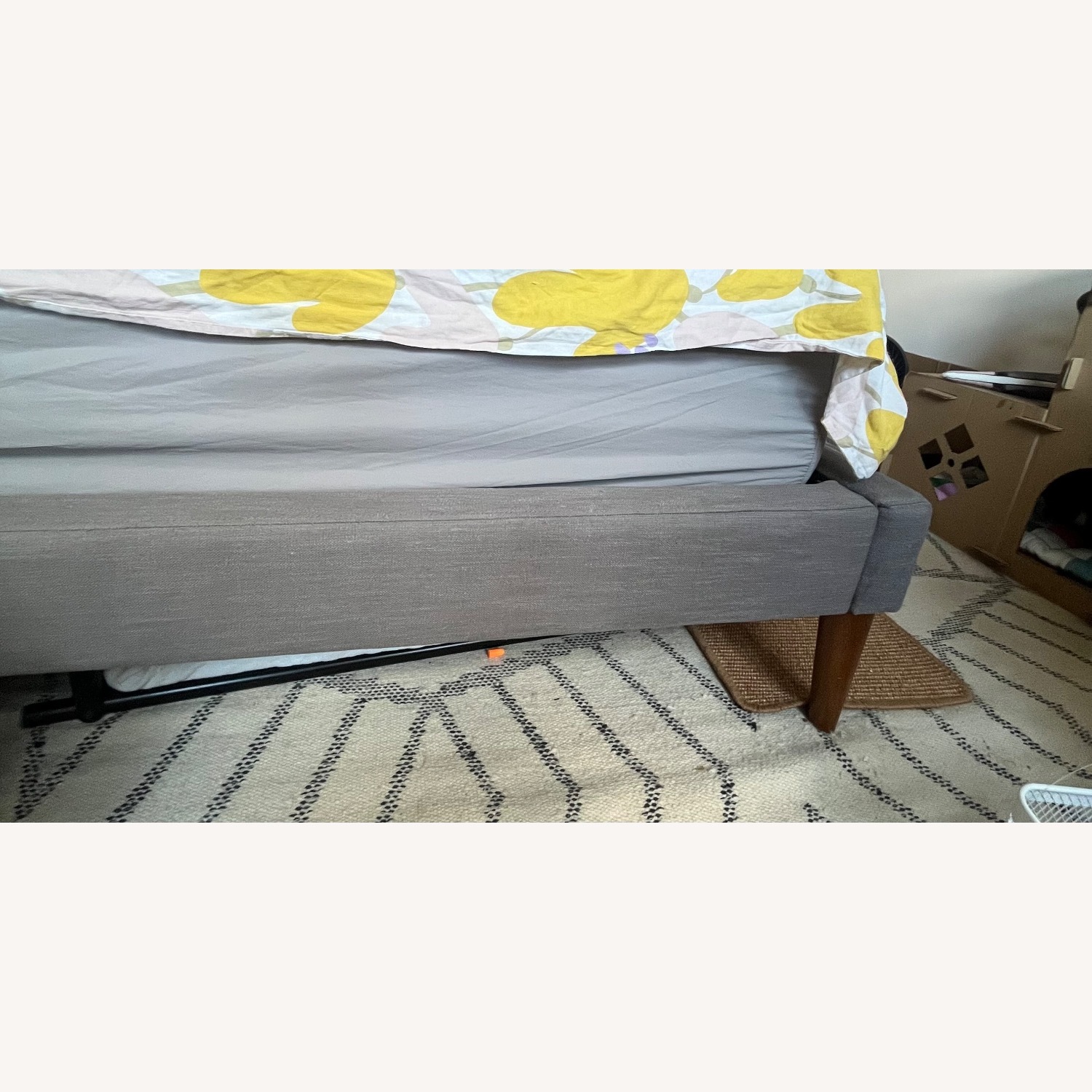 West Elm Emmett Light Gray King Bed - image-5