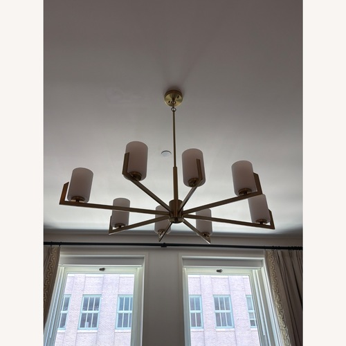 Used Lamps Plus 8 Light Modern Ceiling Chandelier for sale on AptDeco