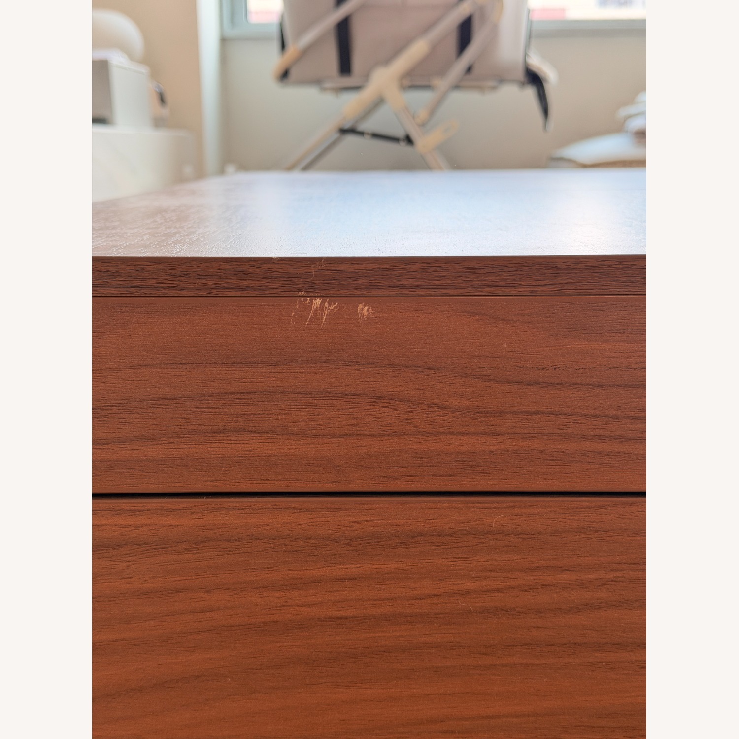 Dark Brown Wood Coffee Table with Storage - image-4