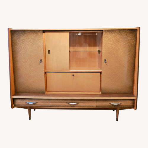 Used Vintage German MCM Bar Cabinet Wall Unit for sale on AptDeco