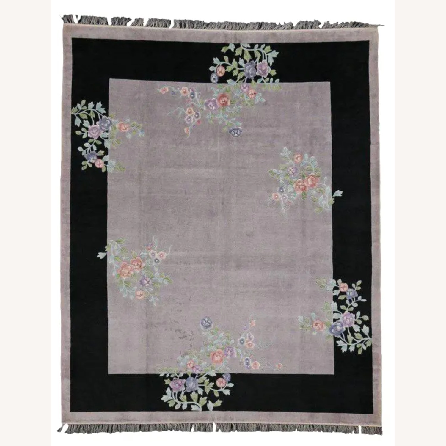 Vintage Silk Chinese Art Deco 8'x10' Rug - image-1