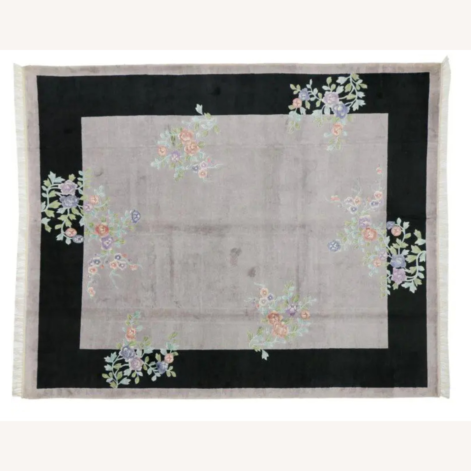 Vintage Silk Chinese Art Deco 8'x10' Rug - image-5