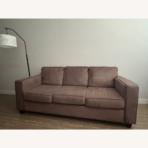 Used Cort Furniture Dark Brown 3+ Seater Sofa for sale on AptDeco
