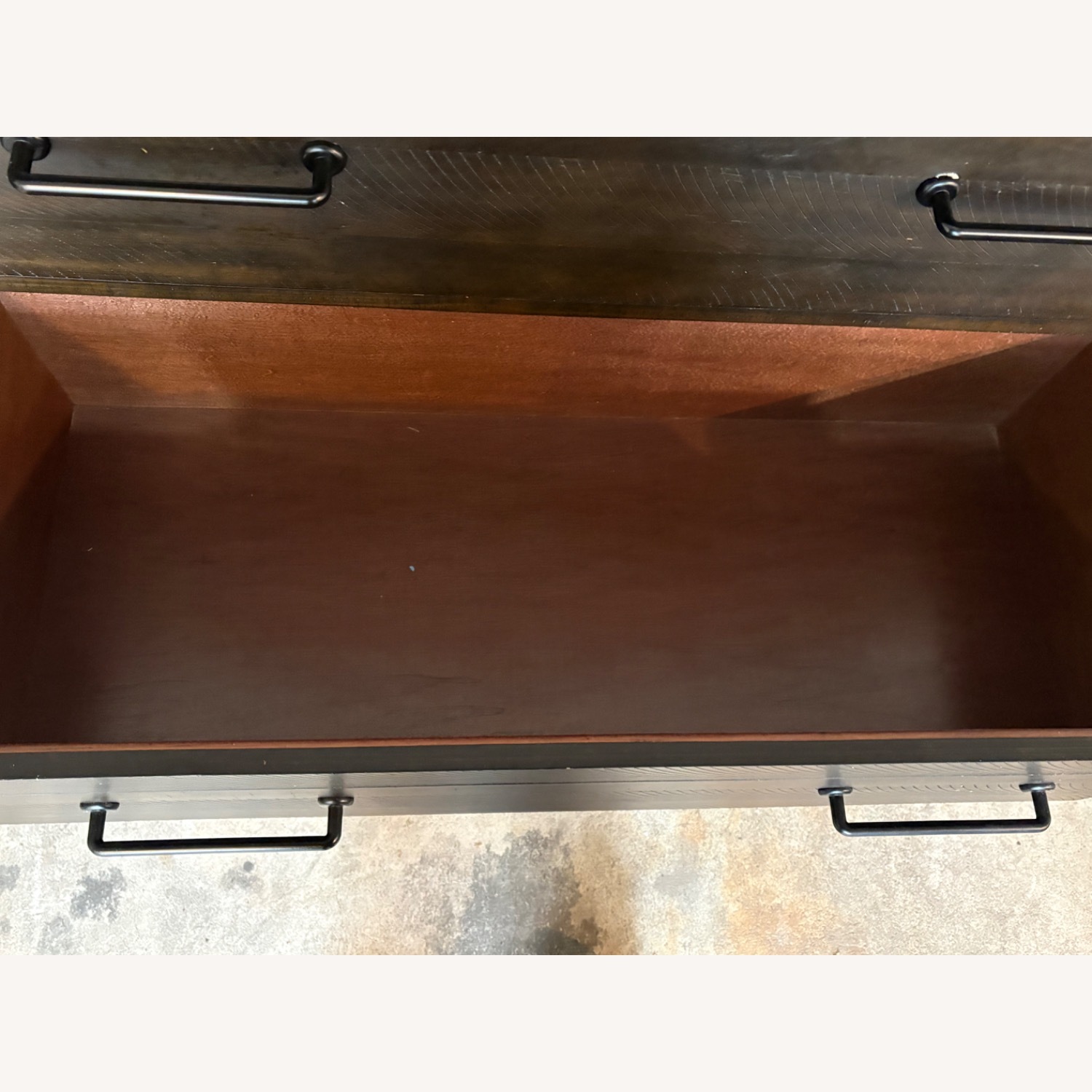 Montana Wooden 5 Drawer Dresser Dark Brown - image-6