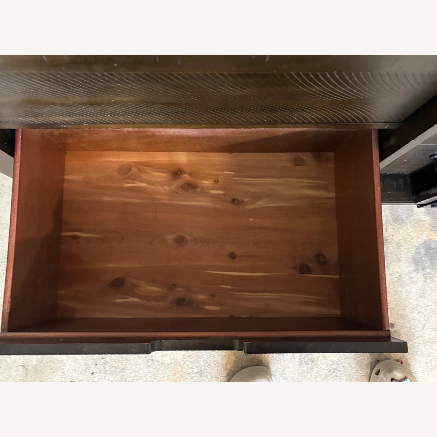 Montana Wooden 5 Drawer Dresser Dark Brown - image-8