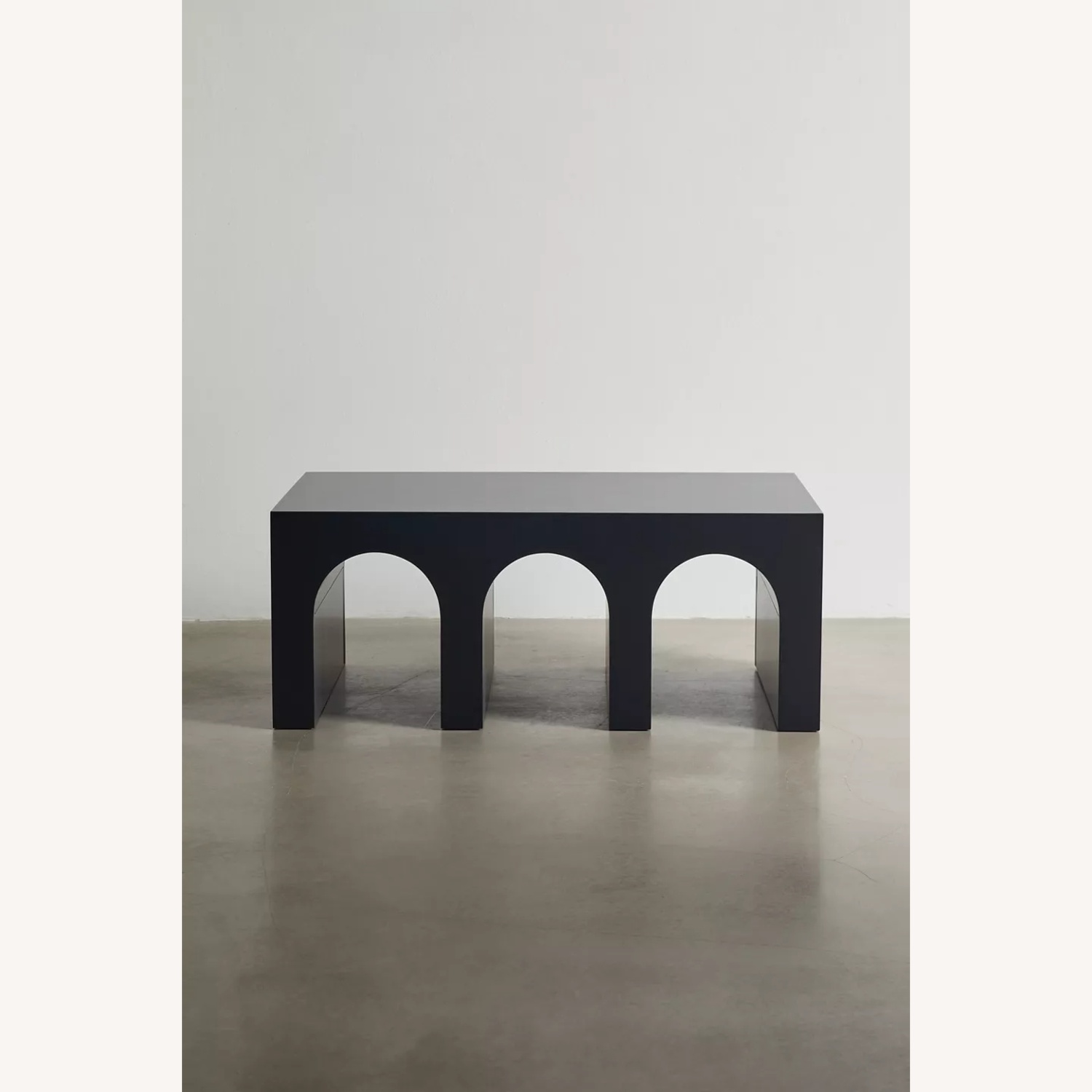 Urban Outfitters Mason Arc Black Wood Coffee Table - image-5
