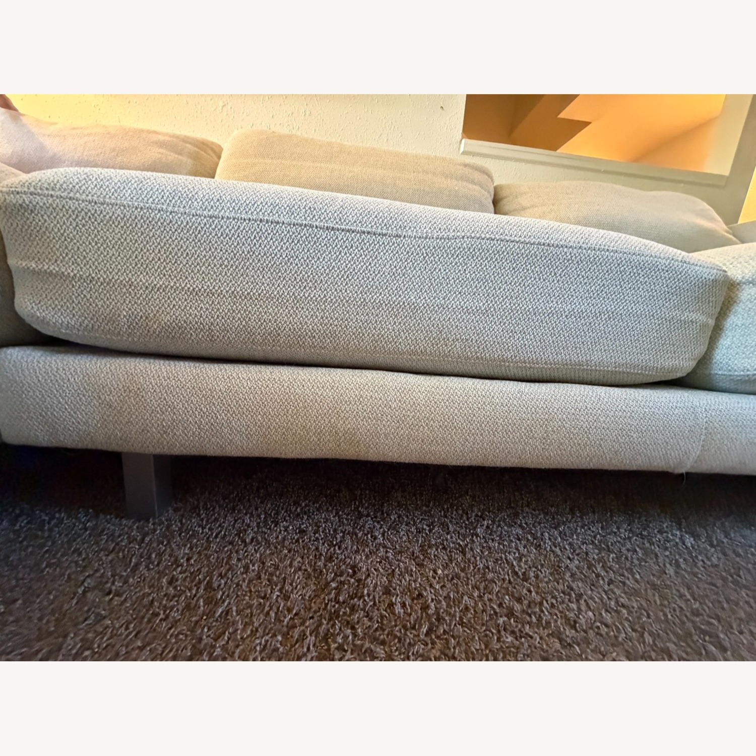 Room & Board Cade White Fabric 2 Piece Sectional - image-3