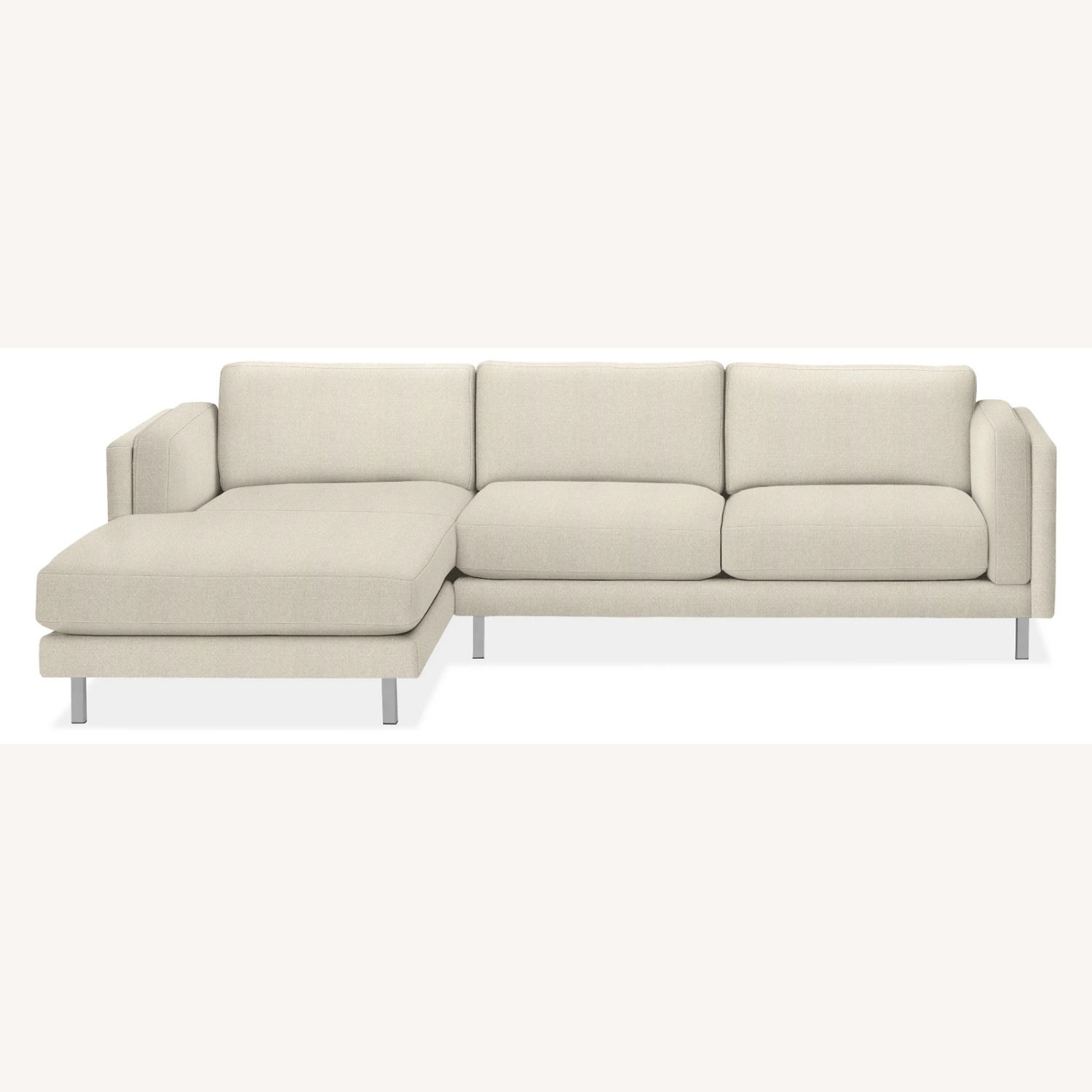 Room & Board Cade White Fabric 2 Piece Sectional - image-15