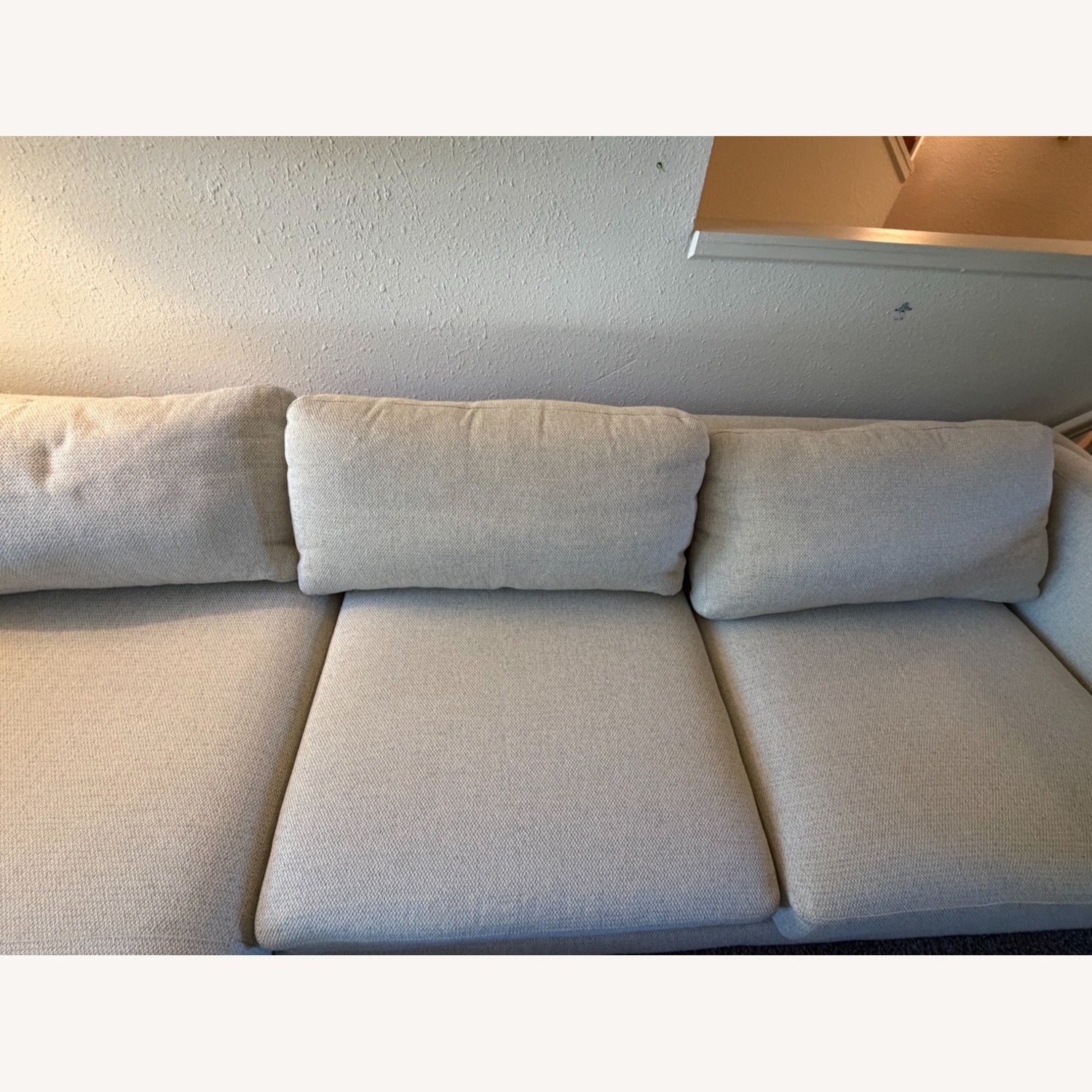 Room & Board Cade White Fabric 2 Piece Sectional - image-13