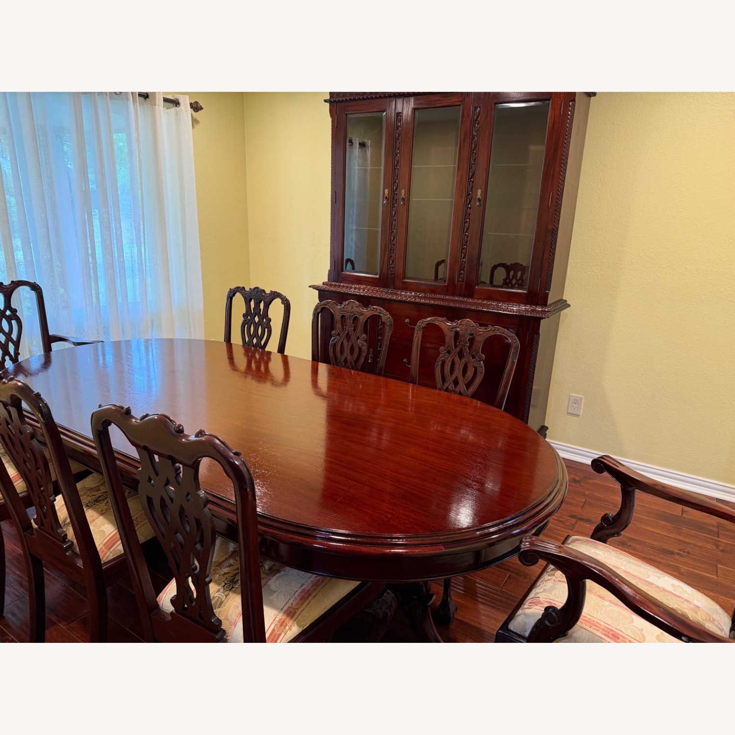 Dark Brown Wood Dining Sets - image-2