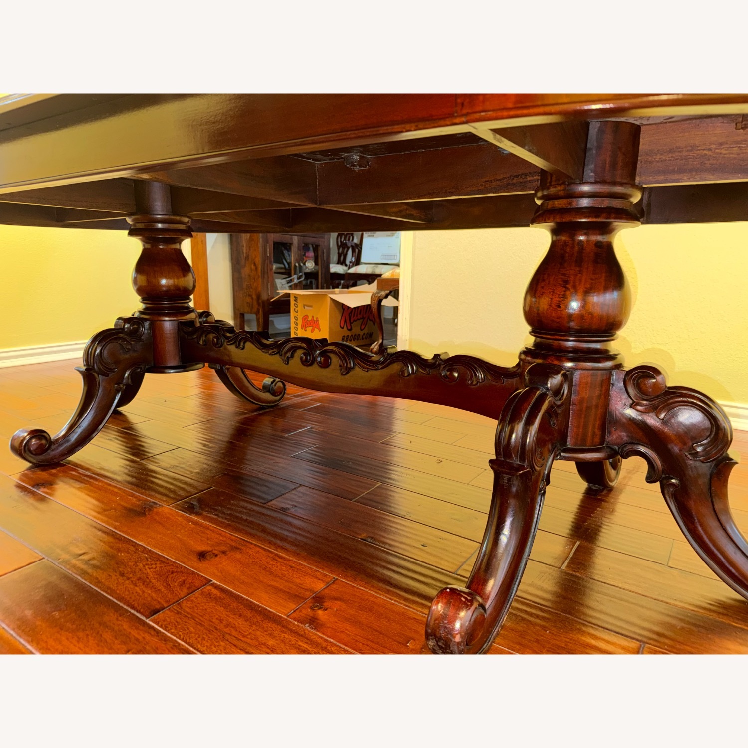 Dark Brown Wood Dining Sets - image-3