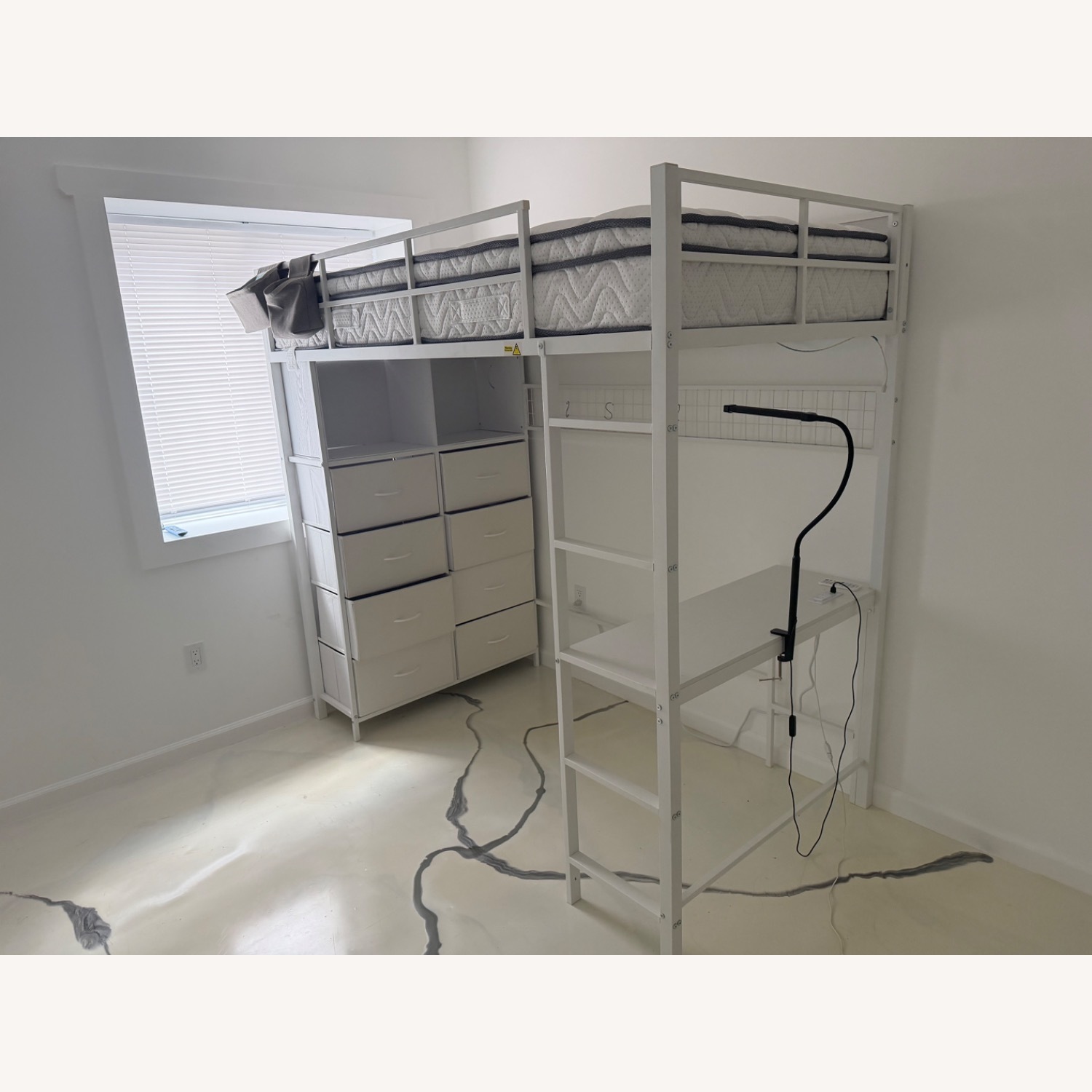 White Metal Bunk Bed - image-3